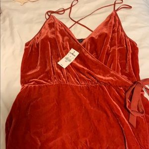 NWT Express Tie-waist Velvet Tank